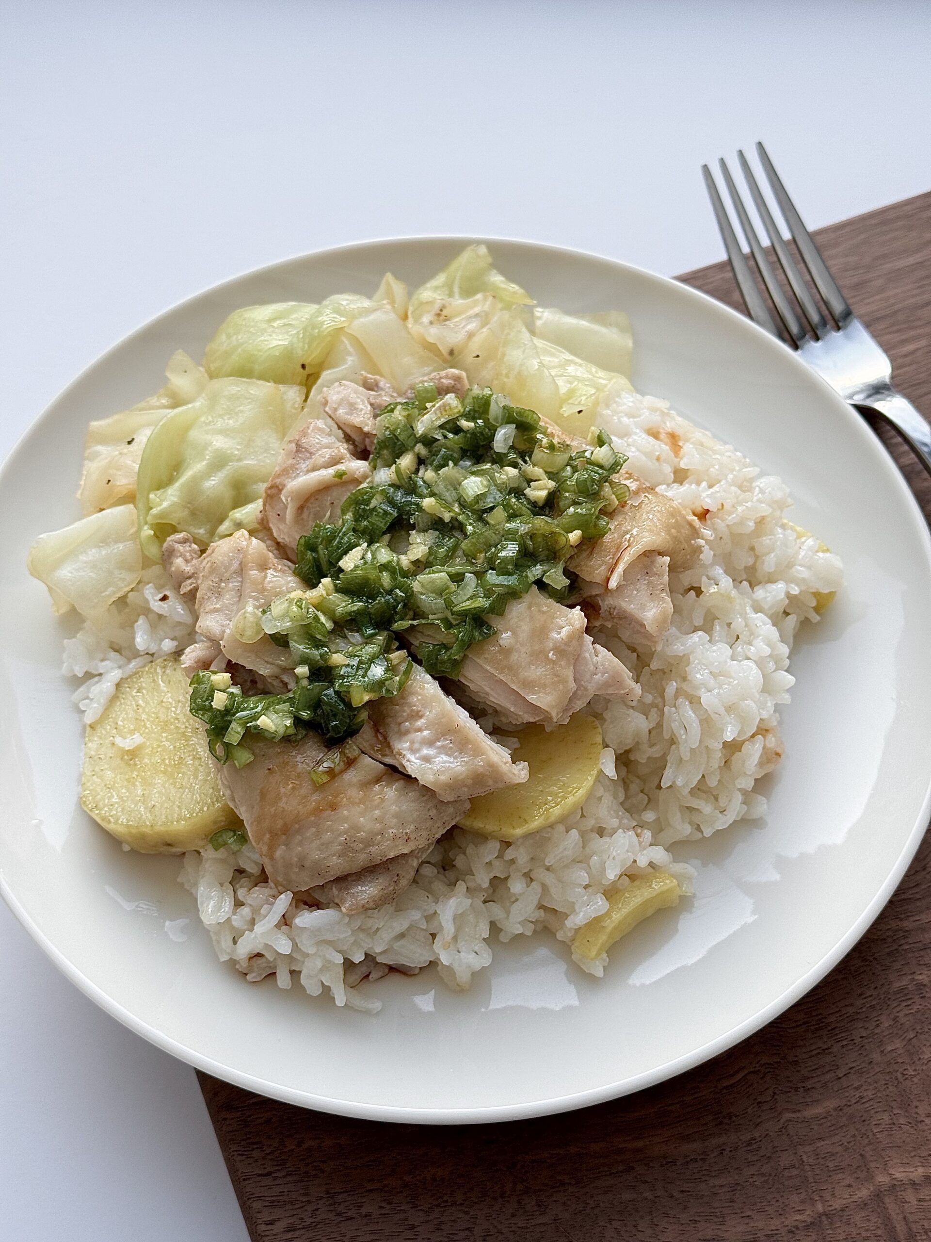 葱油鷄肉炊飯